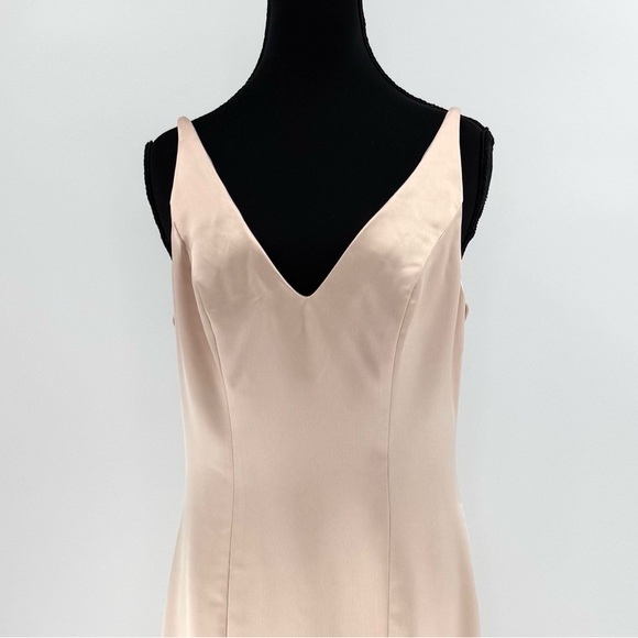 After Six by Dessy Cowl Back Long Maxi Dress Gown, Toasted‎ Sugar, Size 2, NWT - Picture 8 of 15